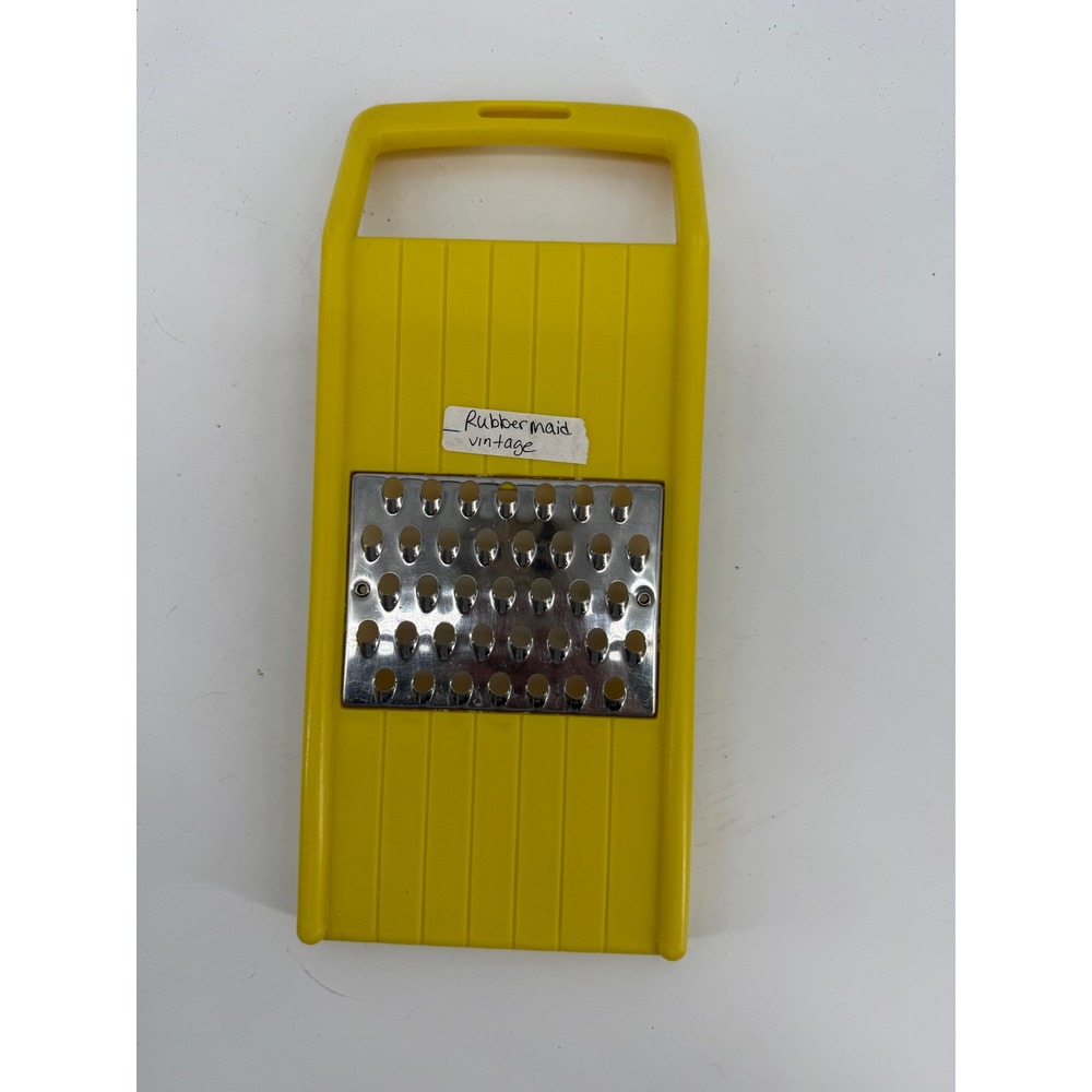 Rubbermaid Vintage Cheese Grater Shredder Yellow 3085 Retro Kitchen Toolā